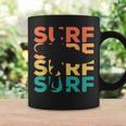 Retrointage Surfing For Surfer And Wave Rider Tassen Geschenkideen