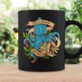Rise Of Kraken Old School Tattoo Octopus Sea Monster Taza de café Ideas de regalos