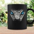 Serpiente Animal Motivo Ojos Azules Arte Serpiente Taza de café Ideas de regalos