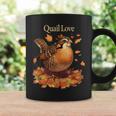Simpatico Con Quaglia E Scritta Love Autumn Birdwatching Tazze Ideas de regalos