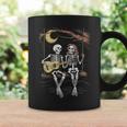 Skeleton Playing Guitar Moon Halloween Music Boys Womens Coffee Mug Gifts ideas