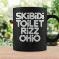 Skibidi Toilet Rizz Ohio Meme Retro Vintage Birthday Coffee Mug Gifts ideas