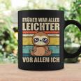 With Sloth Früher War Alles Licht German L Tassen Geschenkideen