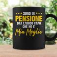 Sono In Pensione Ora L'unico Capo Che Ho E' Mia Moglie Tazze Ideas de regalos
