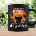 Sono Un Uomo Semplice Mi Accontento Di Porco Tazze Ideas de regalos