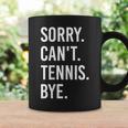 Sorry Can't Tennis Bye Divertenteintage Retro Giocatore Di Tennis Tazze Ideas de regalos