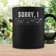 Sorry I-Dgaf Hidden Message Guitar Chords Cool For Women Tassen Geschenkideen