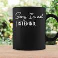 Sorry I'm Not Listening Magliette Con Scritte Divertenti Tazze Ideas de regalos