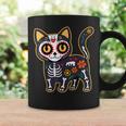 Sugar Skull Cat Halloween Dia De Los Muertos Day Of Dead Coffee Mug Gifts ideas
