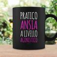T Divertenti Donna Pratico Ansia A Livello Agonistico Tazze Ideas de regalos