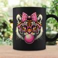Tiger With Glasses Bubblegum And Bow Coffee Mug Gifts ideas