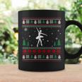 Ugly Christmas Sweater Ballet Dancer Ugly Xmas Coffee Mug Gifts ideas