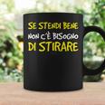 Uomo Se Stendi Non C'è Bisogno Di Stirare Scritte Ironiche Uomo Tazze Ideas de regalos