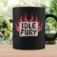 Ver Impresión Trasera Idle Fury Fuego Tatuaje Japonés Tigre Taza de café Ideas de regalos