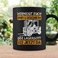 Verneigt Euch Ihr Luschen Der Lagergott Ist Jetzt Da Slogan Tassen Geschenkideen