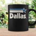 Vintage Dallas Texas City Strong Dallas Tx Blue Stripes Star Tassen Geschenkideen