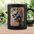 Vintage Graffiti Biker Rocker Skull Punk Horror Skull Coffee Mug Gifts ideas
