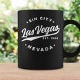 Vintage Lasegas Sin City Nevada Text Tassen Geschenkideen