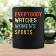 Vintage Retro Sport Lover Todos Relojes Deportes Taza de café Ideas de regalos