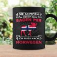 Voices Sagen Ich Muss Nach Norway Elk Flag Norway Tassen Geschenkideen