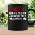 Vorsicht Ich Bin Zu Dick Zum Wegrennen Ich Kämpfe German Tassen Geschenkideen