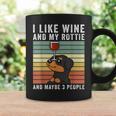 I Like Wine Rottweiler Retrointage Cane Tazze Ideas de regalos