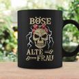 Women's Evil Old Woman Skull Old Womanintage Biker Tassen Geschenkideen