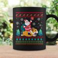 Xmas Sweater Ugly Santa Riding Corgi Dog Christmas Coffee Mug Gifts ideas