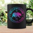 Yellowstone National Park Colorful Tie Dye Bear Boys Girls Coffee Mug Gifts ideas