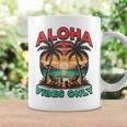 Aloha Beachibes Only Hawaiian Tropical Hawaii Palma Tazze Ideas de regalos