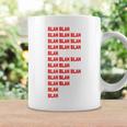 Blah Blah Geeky Red Lettering Hipster Tassen Geschenkideen