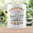 Camping Crew 2024 Familienpassender Sommertrip Camp Retro Tassen Geschenkideen