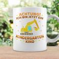 Children's Ich Bin Jetzt Ein Kindergartenkind Excavator Kindergarten Start Tassen Geschenkideen