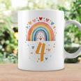 Children's Ich Binier 4 Jahre Rainbow Girl Tassen Geschenkideen