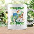 Children's School Child 2024 Dinosaur Ich Rocke Jetzt Die Schule Tassen Geschenkideen