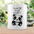 Con Texto En Inglés Im Not Fat Im Just Fluffy Panda Hombre Taza de café Ideas de regalos