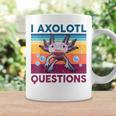 Divertida Pregunta Sobre Axolotl Retrointage Amantes De Axolotl Para Niños Taza de café Ideas de regalos