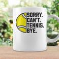 Donna Divertente Giocatore Di Tennis Uomini Donne Ragazze Sorry Can't Tennis Bye Con Collo A Tazze Ideas de regalos