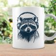 Donna Raccoon W Cuffie Dj Music Concert Gear Audiofilo Con Collo A Tazze Ideas de regalos