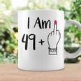 I Am 49 Plus 1 Middle Finger For A 50Th 50 Old Tassen Geschenkideen