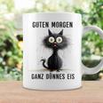 Katzen Spruch Guten Morgen Ganz Dünnes Eis Tassen Geschenkideen