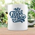 My Grass Is Blueintage Bluegrass Hand Lettering Retro Tassen Geschenkideen