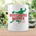 With Handball Team Magdeburg Fan Saxony-Anhalt Green Red Tassen Geschenkideen