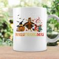 Happy Hallothanksmas Halloween Thanksgiving Christmas Coffee Mug Gifts ideas
