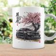 Jdm Japón Cherry Blossom Evo Arte Japonés Drift Car Taza de café Ideas de regalos