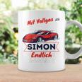 Kinder Endlich Schulkind Simon Personalised First Day Of School 2024 Tassen Geschenkideen