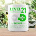 Level 21 Unlocked Compleanno 21 Anni Regalo 21 Anni Ragazzo Maglia A Manica Tazze Ideas de regalos