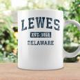 Lewes Delaware Deintage-Sportdesign Marineblau-Druck Tassen Geschenkideen