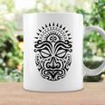 Maorí Polinesio Tatuaje Haka Dance Mascarilla Cabeza Taza de café Ideas de regalos