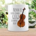 Nenn Es Noch Einmal Geige Ich Warne Dich Cello Player Gray Tassen Geschenkideen